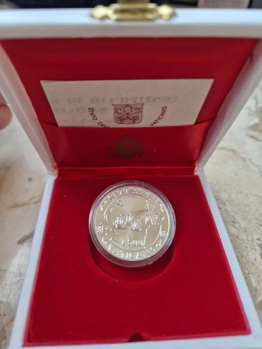 Сребърни Ватикана 500лири 1992г и 1995г UNC