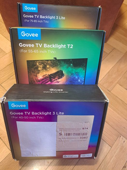 Govee TV Backlight 3 Lite RGBIC 75-85 in и/40-50 in , Govee  Т2 55-65