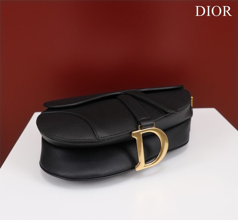 Geanta Christian Dior Saddle negru, tip Premium