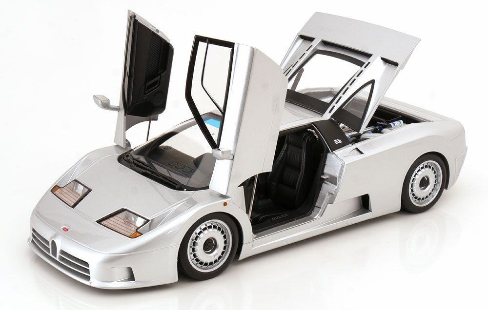 Macheta auto Bugatti EB110 1991 argintiu  1:12 KK-Scale