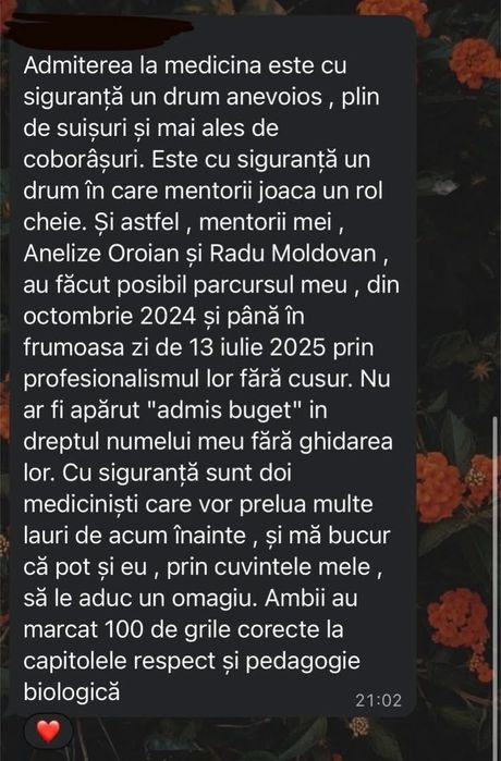 Meditații admitere medicină UMFST 2027 - BARRON’S