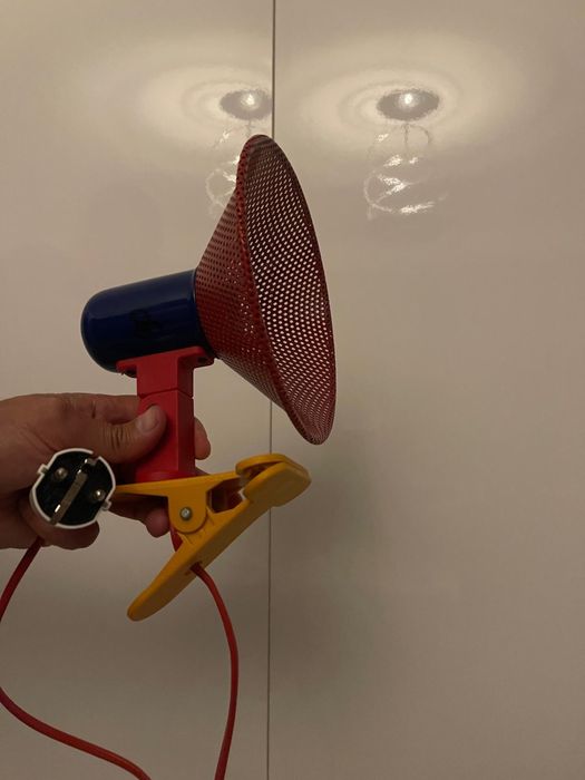 Mid century Memphis lampa cu clema
