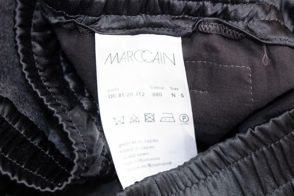 Marc Cain  дамски панталон от вълна сив копринен колан N5