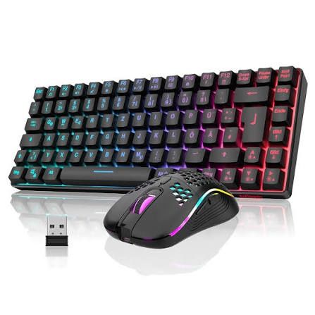 Kit mouse și tastatura gaming fără fir