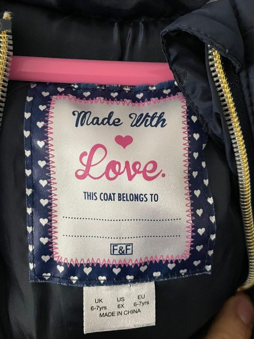 Geaca fete 6-7ani F&F