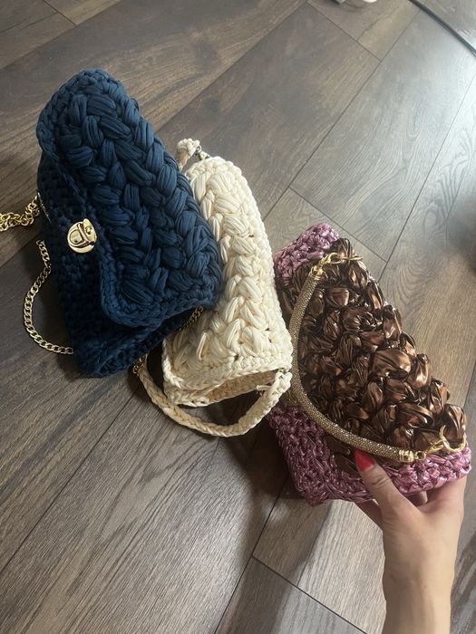 Дамски плетени чанти