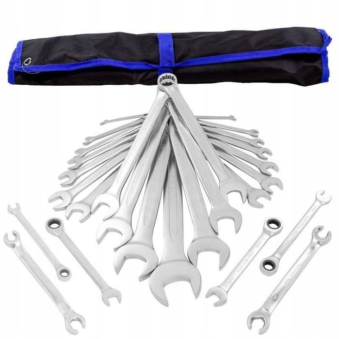 Set chei combinate Chei fixe utilaje 6-36-28 piese PROFi.Contine si chei clichet si papagal si chei conducte si cheia 36