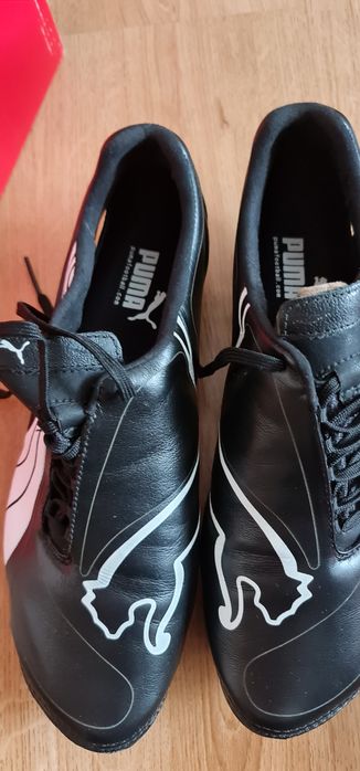 Puma бутонки кожа с карбон