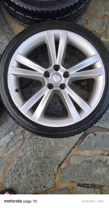 Оригинални 17" алуминиеви джанти 5x100 (Seat, VW, Skoda, Audi) + Гуми