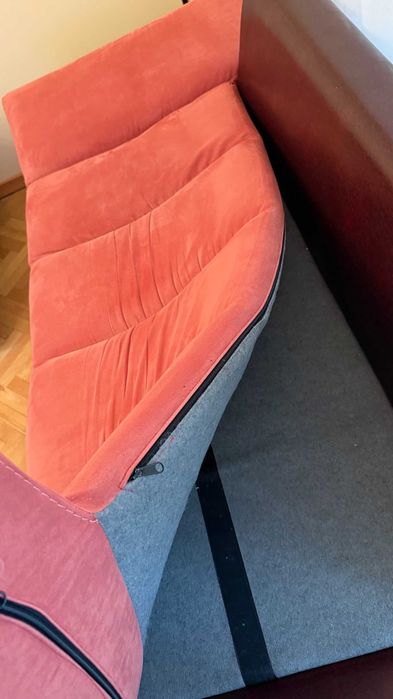 Комплект 2 дивана бордо - опция сън