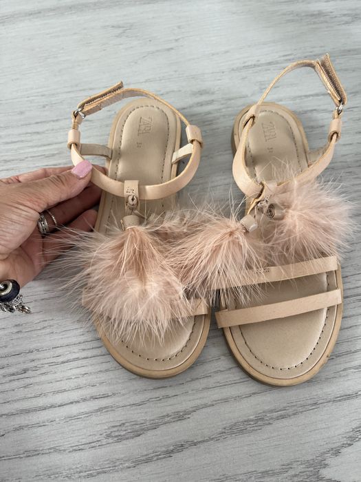 Sandale zara 34, roze