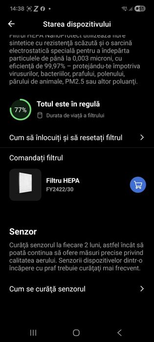 Purificator de aer Philips AC 2889/10.