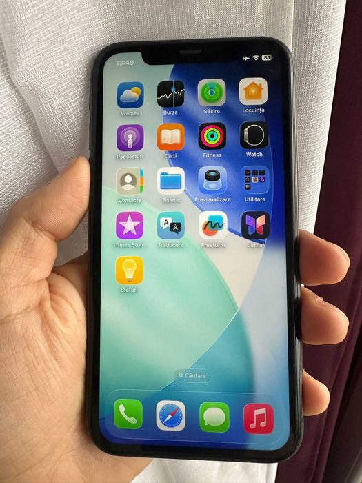 Iphone 11 Negru 64 GB Baterie 100% Liber de retea