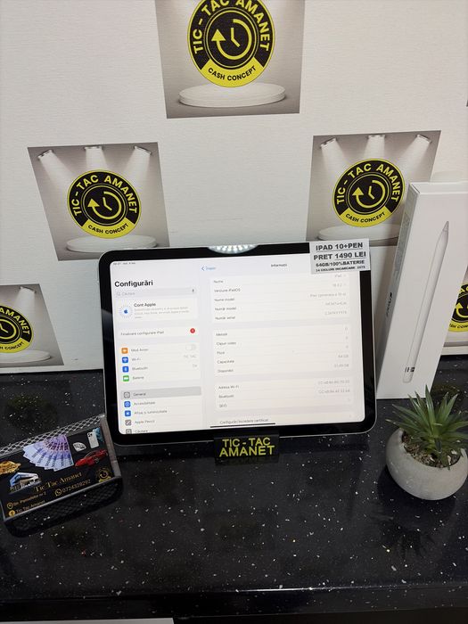 Ipad 10+pen *Tic Tac Amanet*