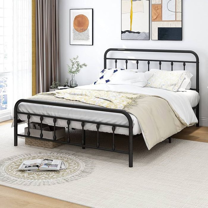 Двуспальная  Кровать Loft krovat темир крават metal kalavat Venasuella