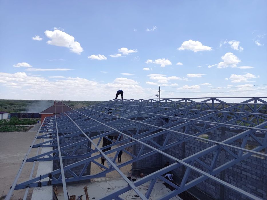 Навес металлконструкция