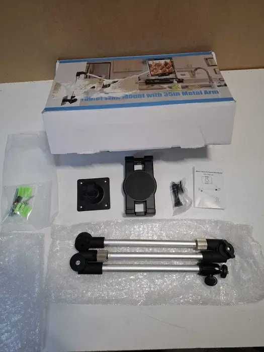 Suport de Perete pentru Tabletă Woleyi – Braț Lung, Pliabil, Metalic