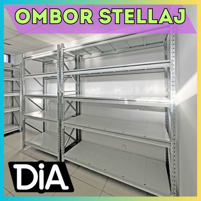 Stellaj arxiv uchun, metall tokcha, ombor uchun polka