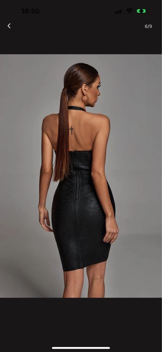 Черна къса рокля Bella Barnet