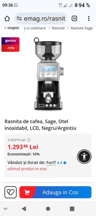 Vând râșniță sage cafea