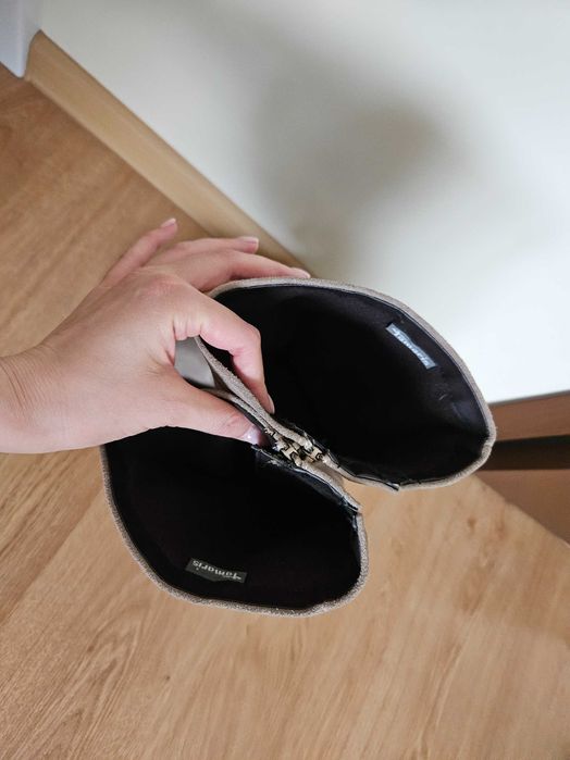 Ботуши Tamaris от естествена кожа