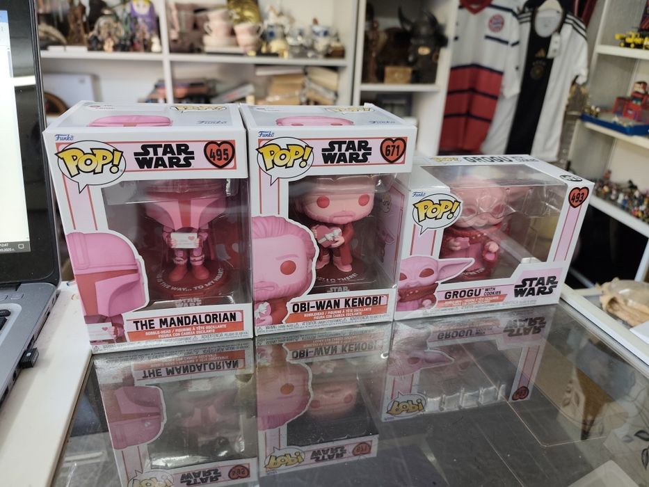Фигури funko pop star wars mandalorian grogu obi wan