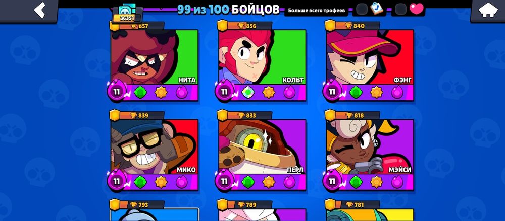 Продам аккаунт бравл старс