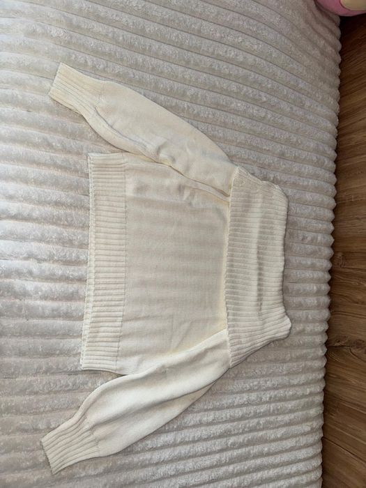 Pulover alb, Stradivarius, mărinea S
