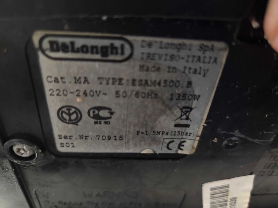 Espressor Automat DeLonghi Magnifica ESAM4500.B Aparat cu Cafea Boabe