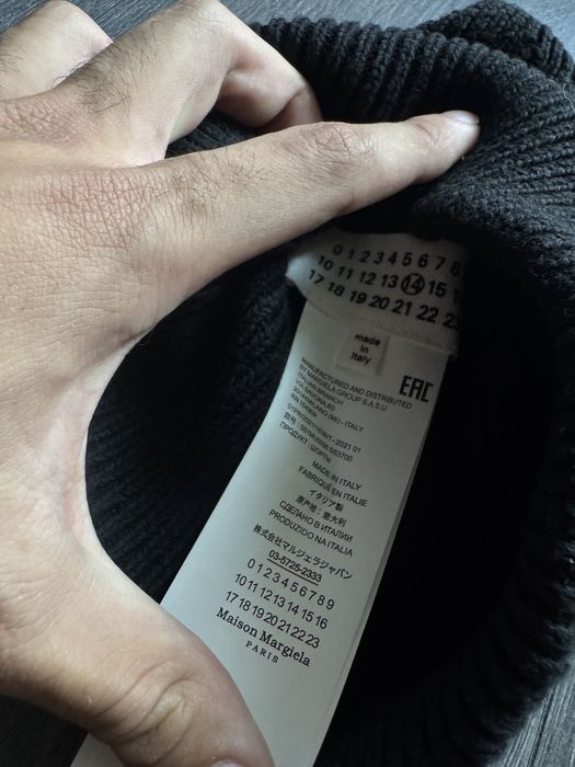 Căciulă Maison Margiela 4 Stitches neagră din lână