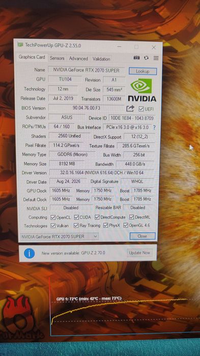 Asus Dual Rtx 2070 Super 8Gb