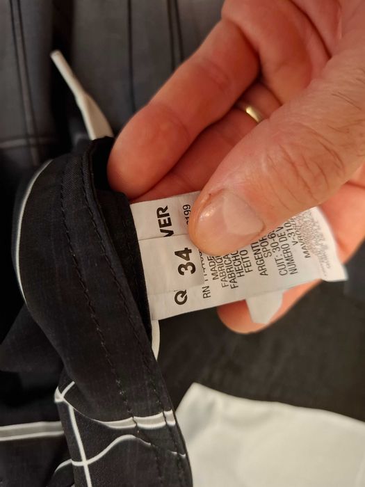 quiksilver pantaloni plaja bazin inot 34