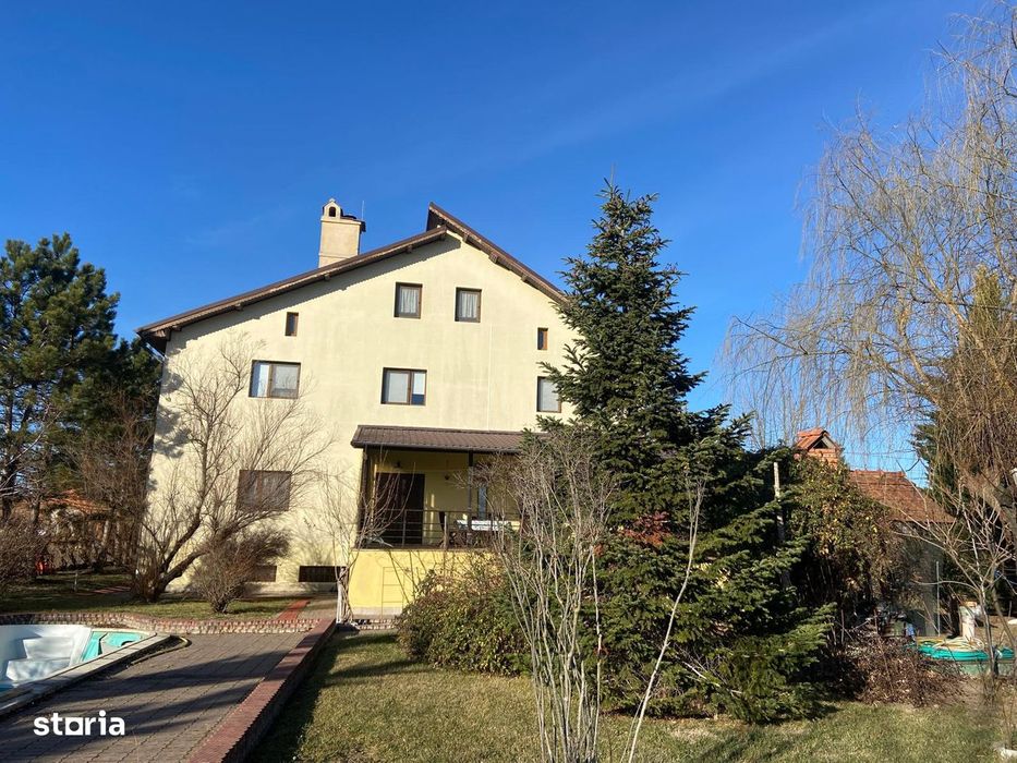 Str. Unirii / Corbeanca / Vila 7 camere cu piscină și garaj