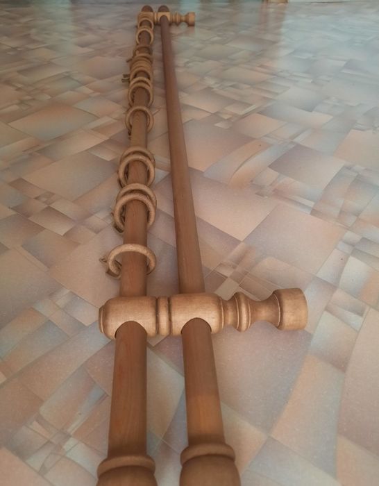 Тюль с гардиной.