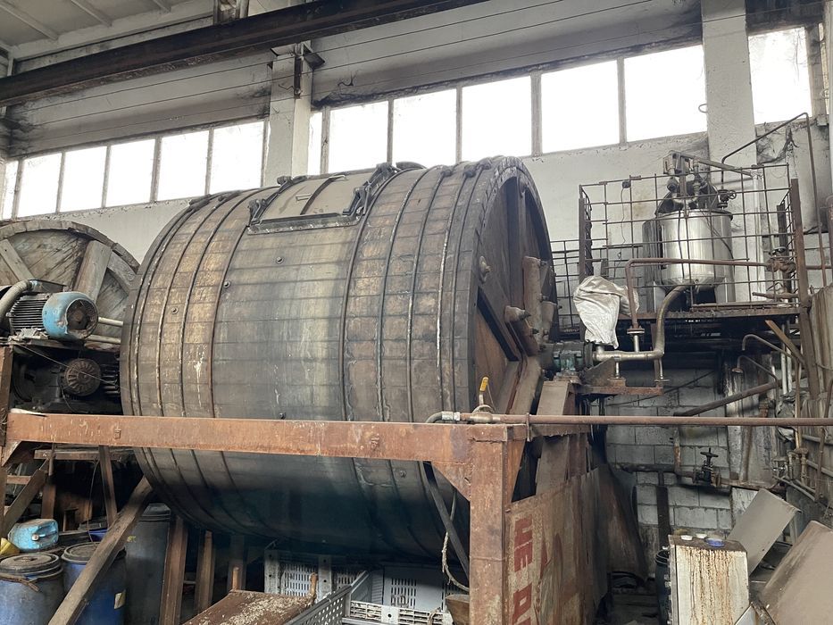 Станок, барабан рапидерм для обработки кожи и меха