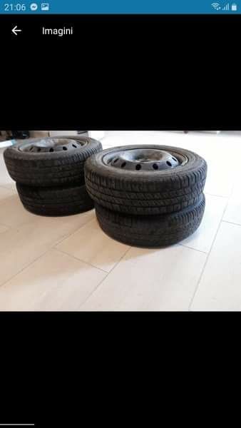 Roți fiat punto  cu capace 5buc