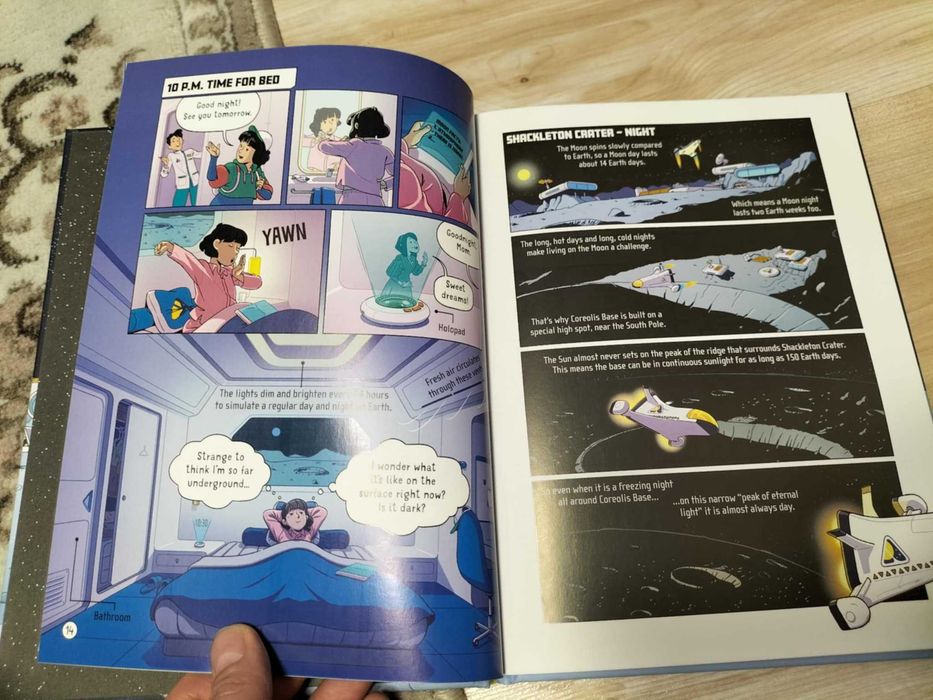 carte Usborne 24 Hours on the Moon