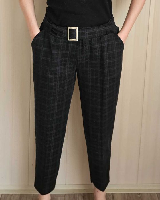 Женские брюки в клеточку