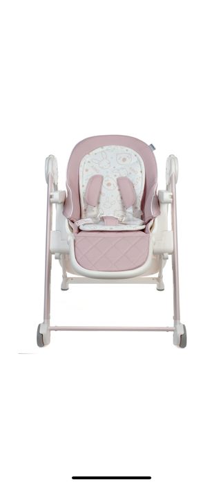Scaun de masa  roz pentru bebelusi