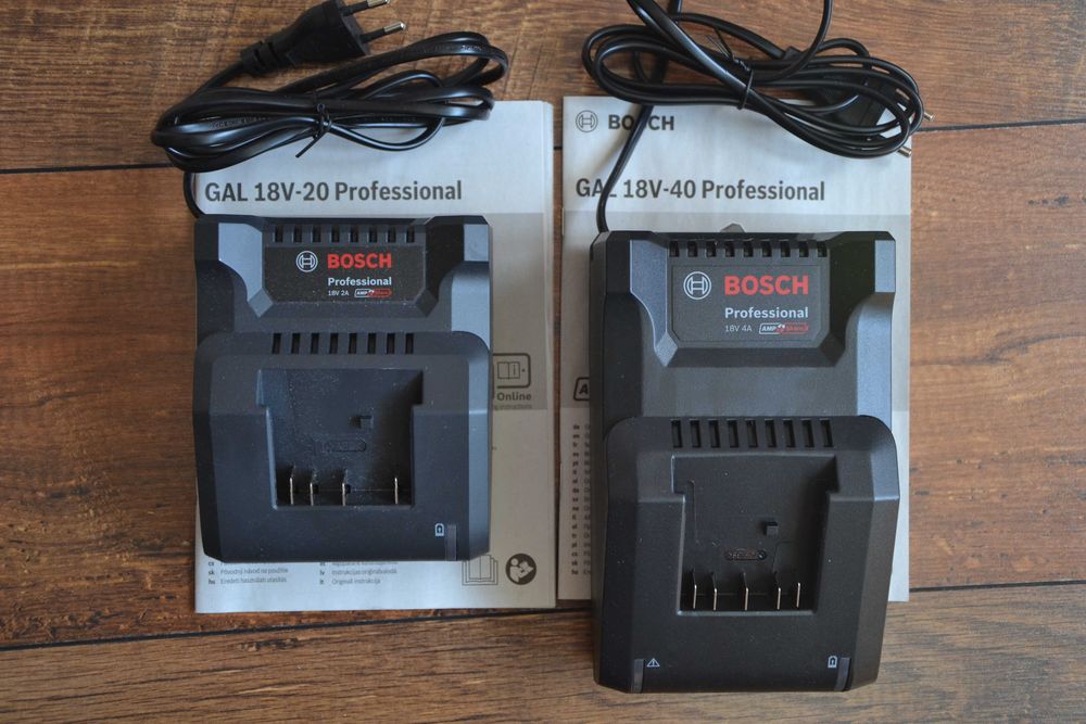 Нови зарядни устройства Bosch 18V