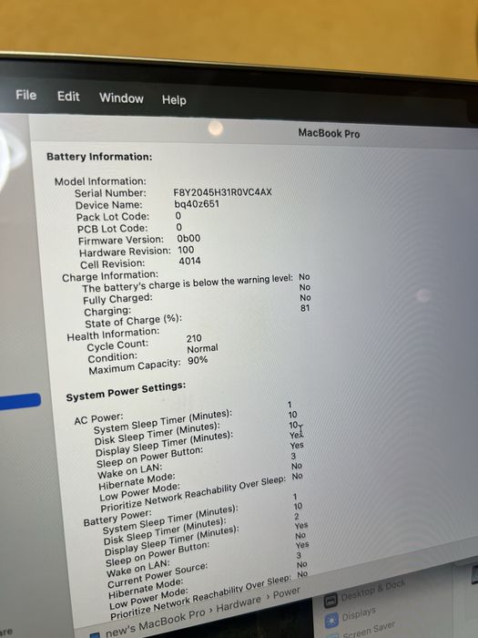 MacBook M1 Pro 16 дюймов