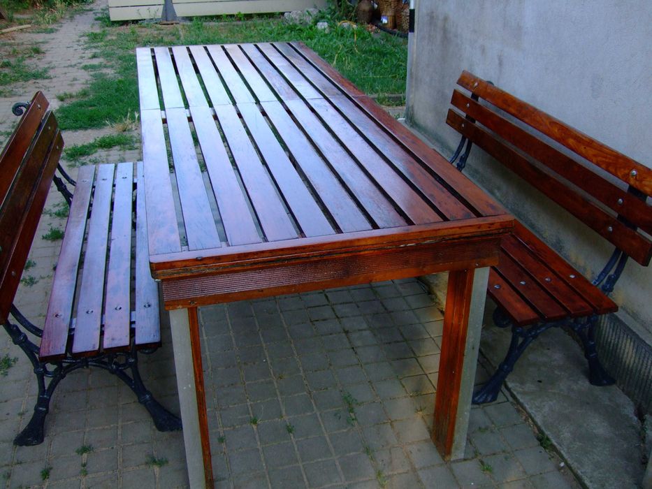 Set masa de gradina si banci