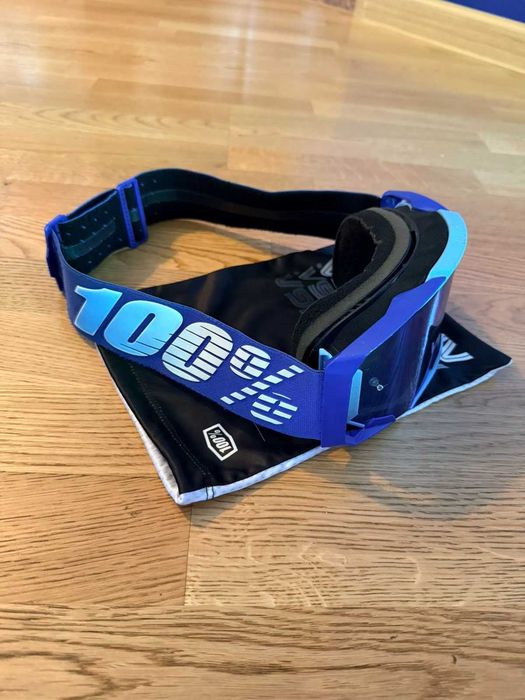 100% ARMEGA MTB/MX очила – Blue / Mirror Blue