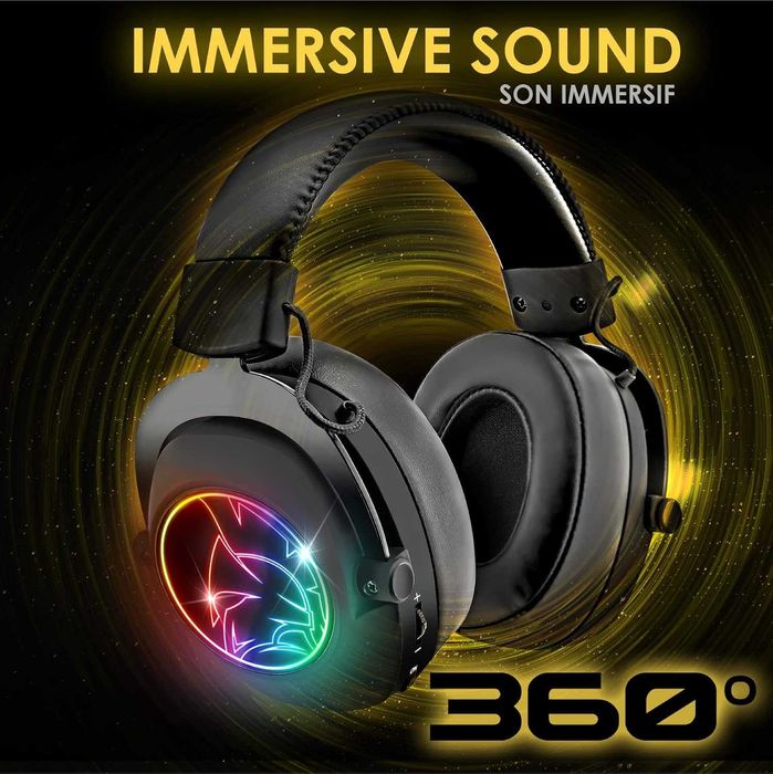 Casti Gaming Wireless EMPIRE GAMING WarCry P-W2 WiFi 2,4GHz RGB PS5 PC