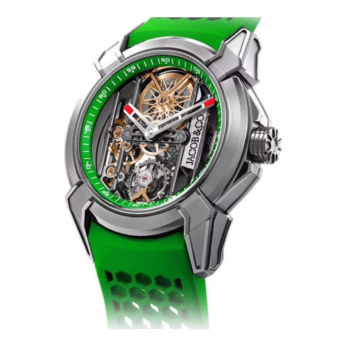 Jacob & Co Epic X Skeleton Titanium Green