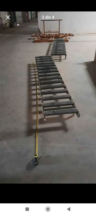 Banda  rulanta pe role transportoare pentru diverse materiale piese