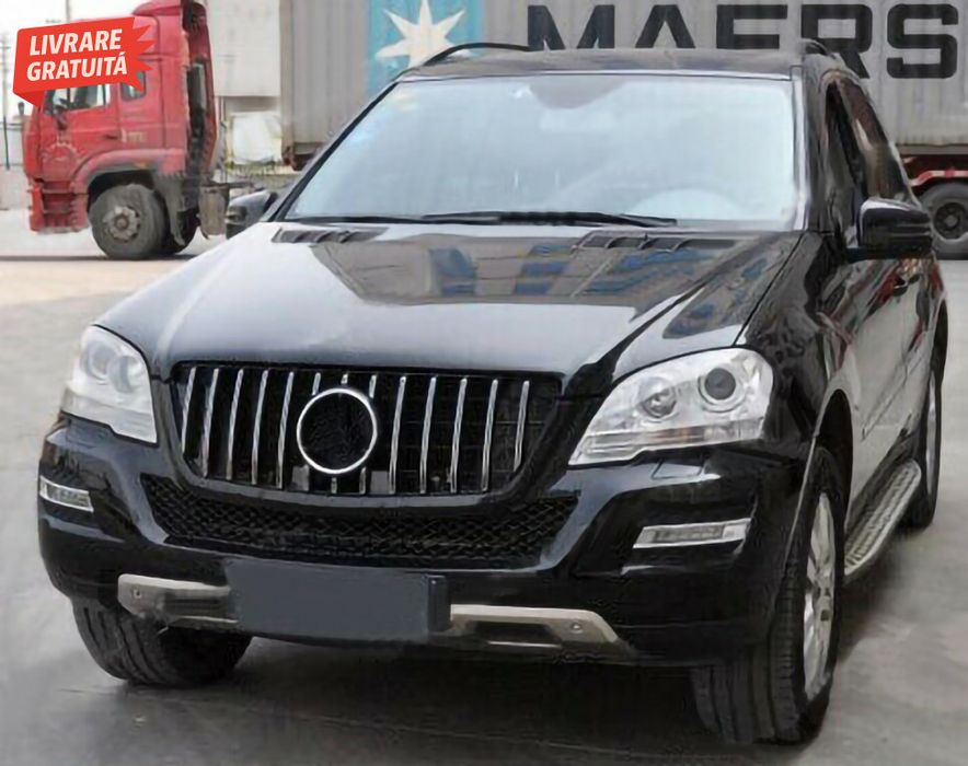 Grila centrala Mercedes ML W164 Facelift (07.2008-2011) Negru Crom GTR