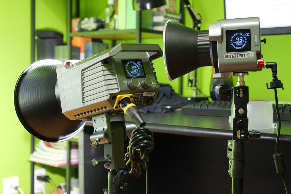 Lămpi LED Aputure Amaran 60x si 100x S Bi-color