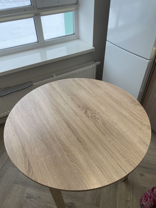 Стол круглый, 1 м., раздвижной,