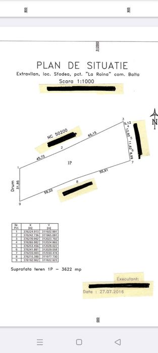 Vând teren extravilan pășune 3,54 ha